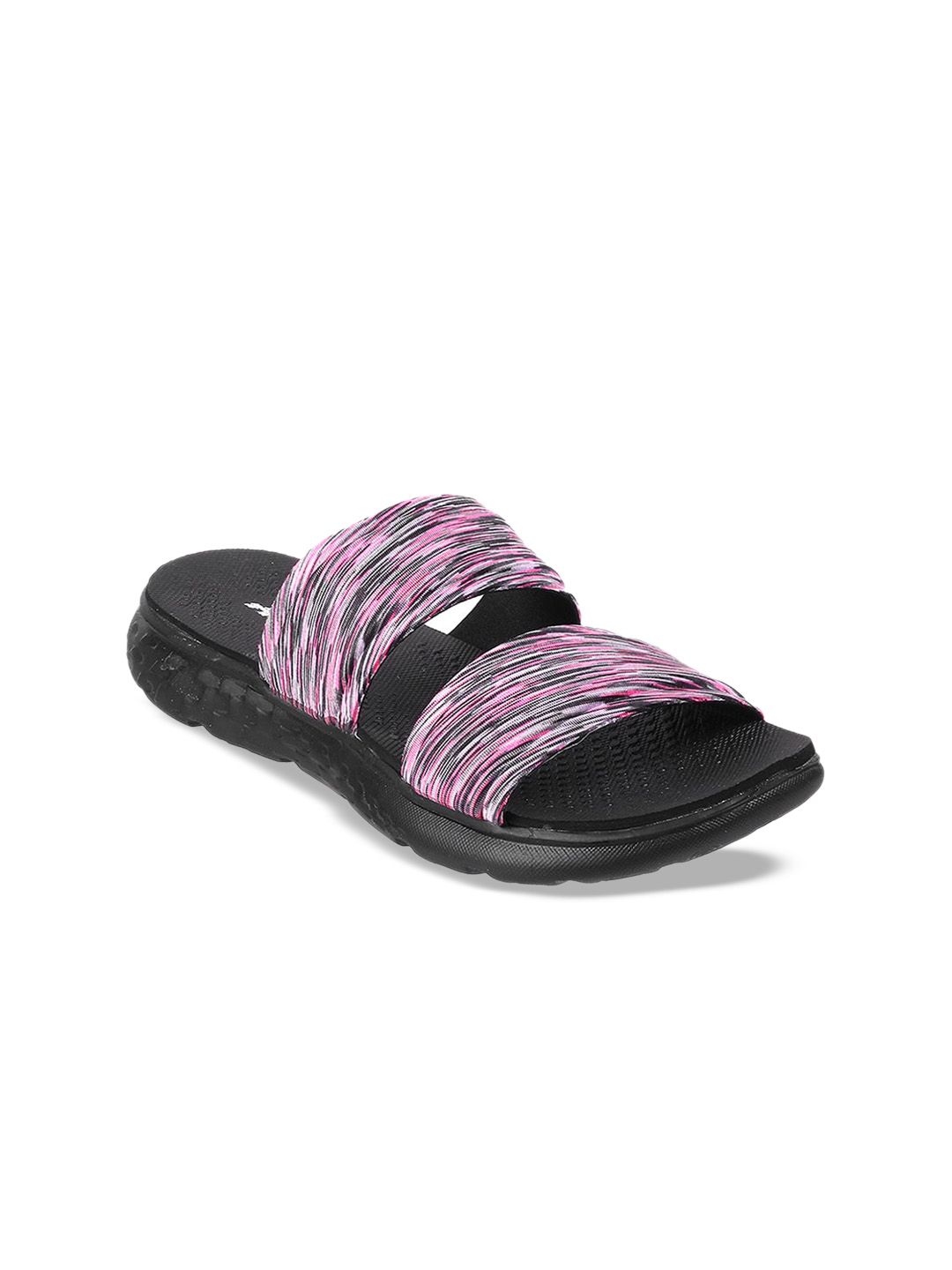 ACTIV Women Black Printed Sliders