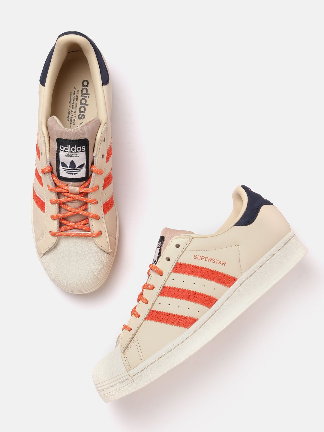 Buy ADIDAS Originals Men Perforated Detail Leather Superstar Sneakers -  Casual Shoes for Men 20699320 | Myntra