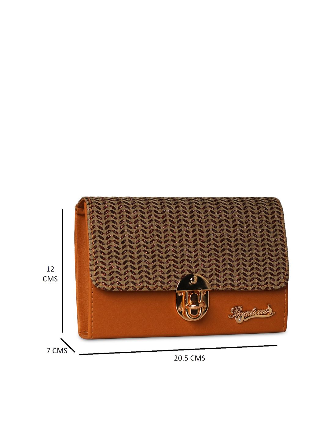 Buy BANDICOOT Set OF 2 Gold-Toned Textured PU Structured Sling Bag