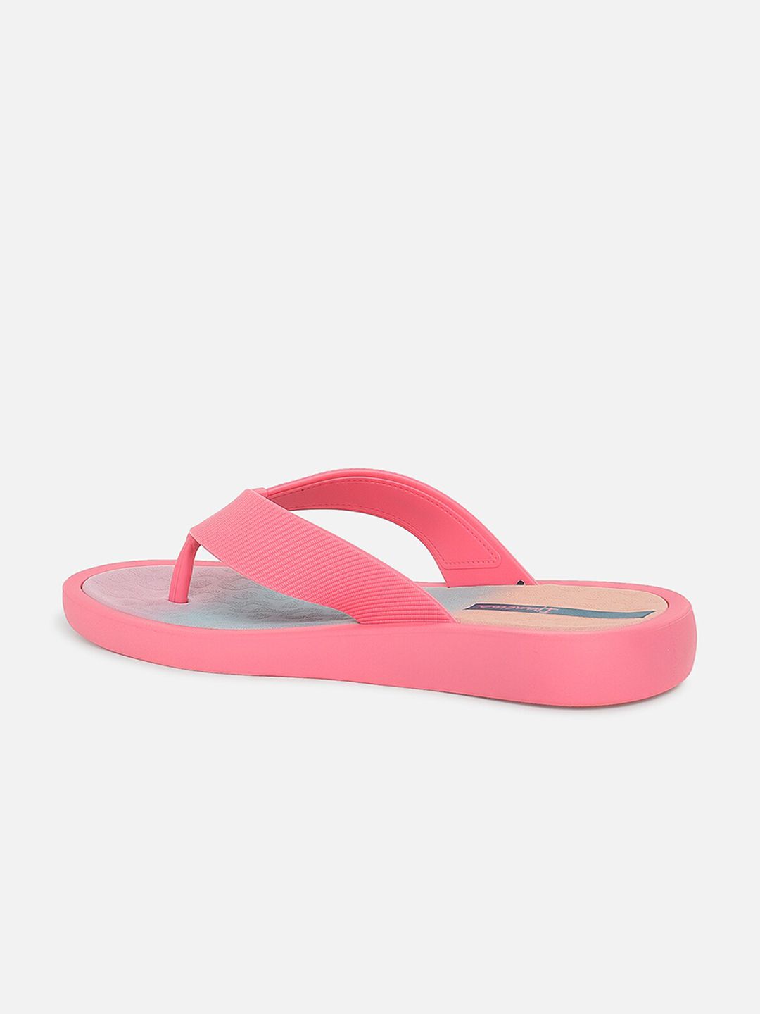 iPanema Women Pink & Blue Printed Thong Flip-Flops