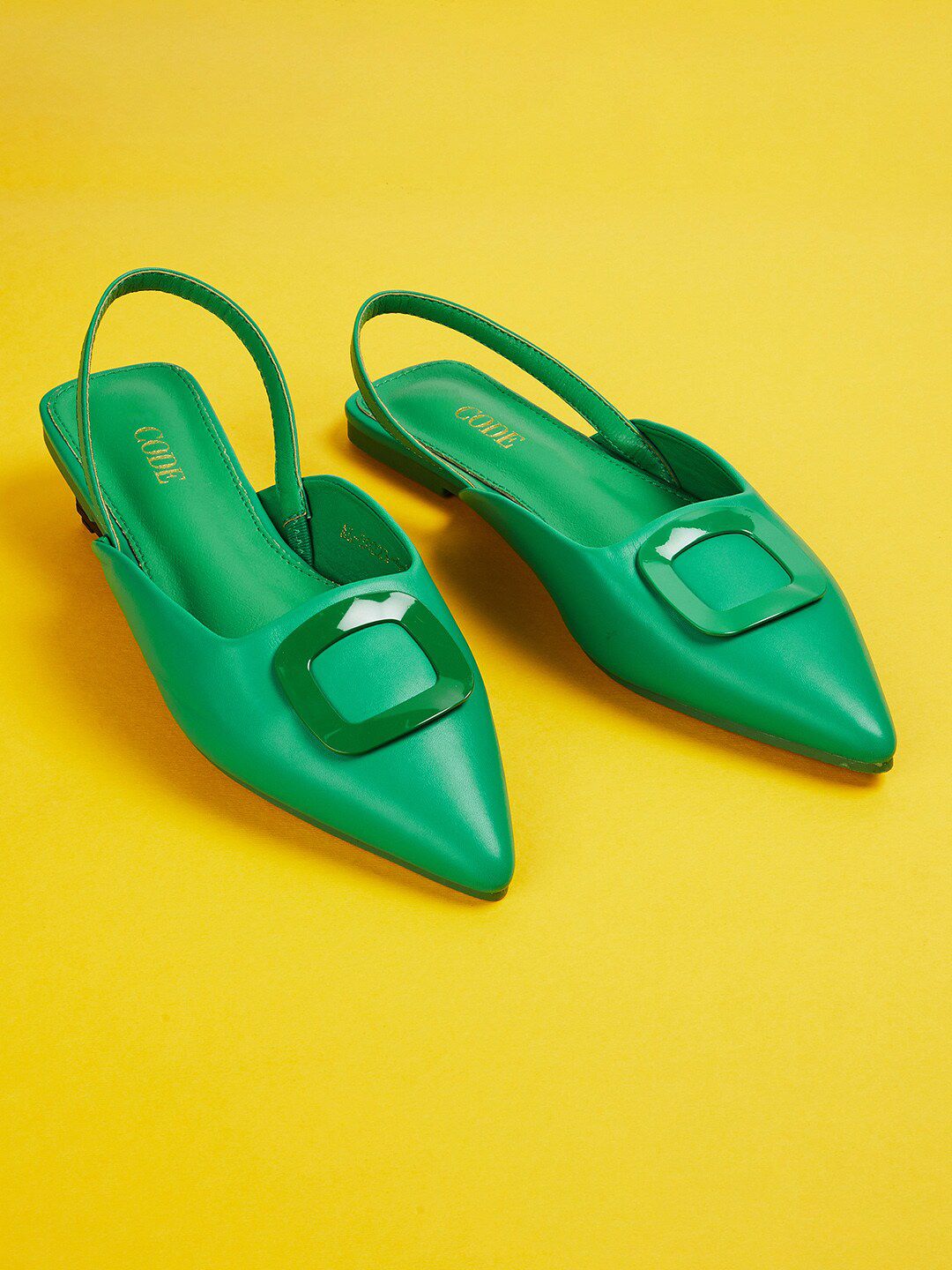 CODE by Lifestyle Women Green Mules Price in India