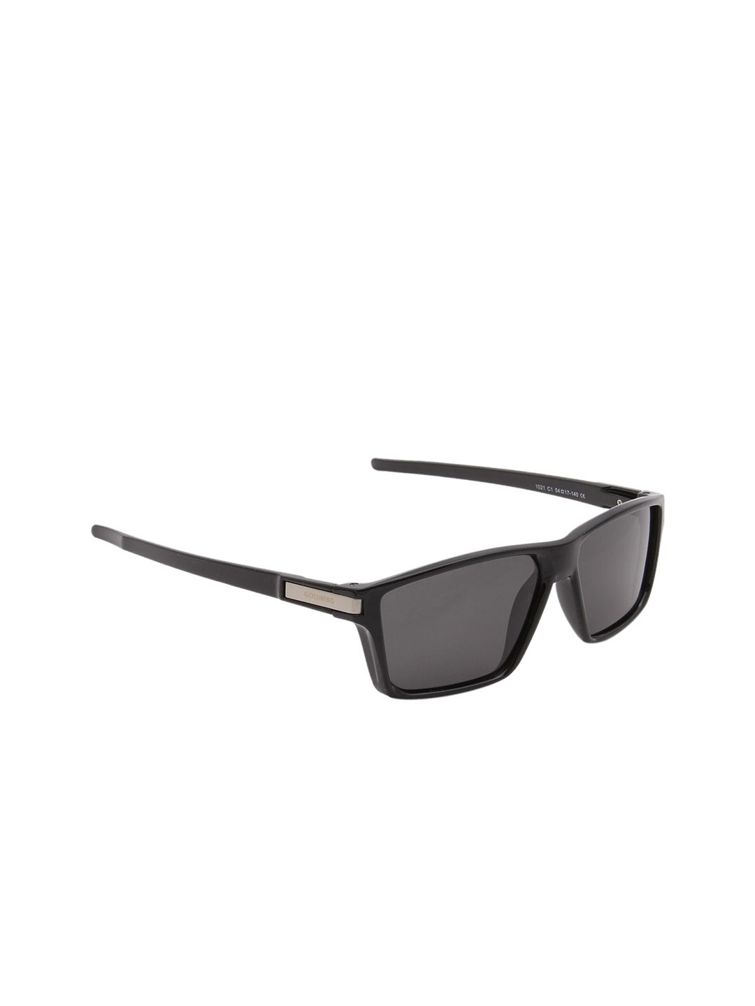 Gold Berg Black Lens & Wayfarer Sunglasses with UV Protected Lens- GB-1021_C1