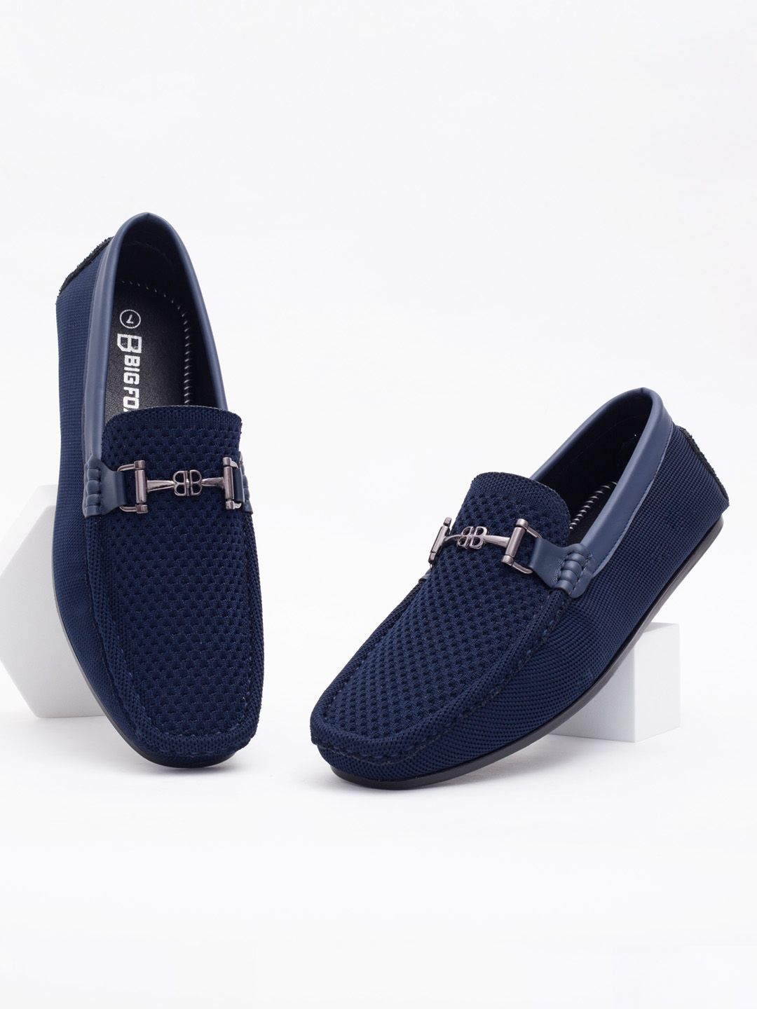 Big Fox Men Blue Loafers