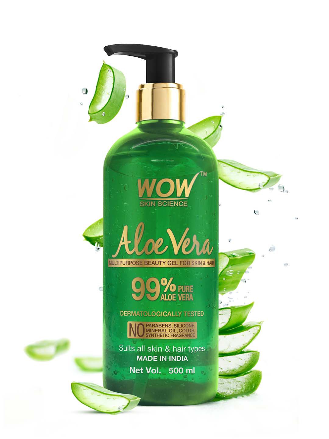 WOW SKIN SCIENCE 99% Pure Aloe Vera Multipurpose Gel-500ml
