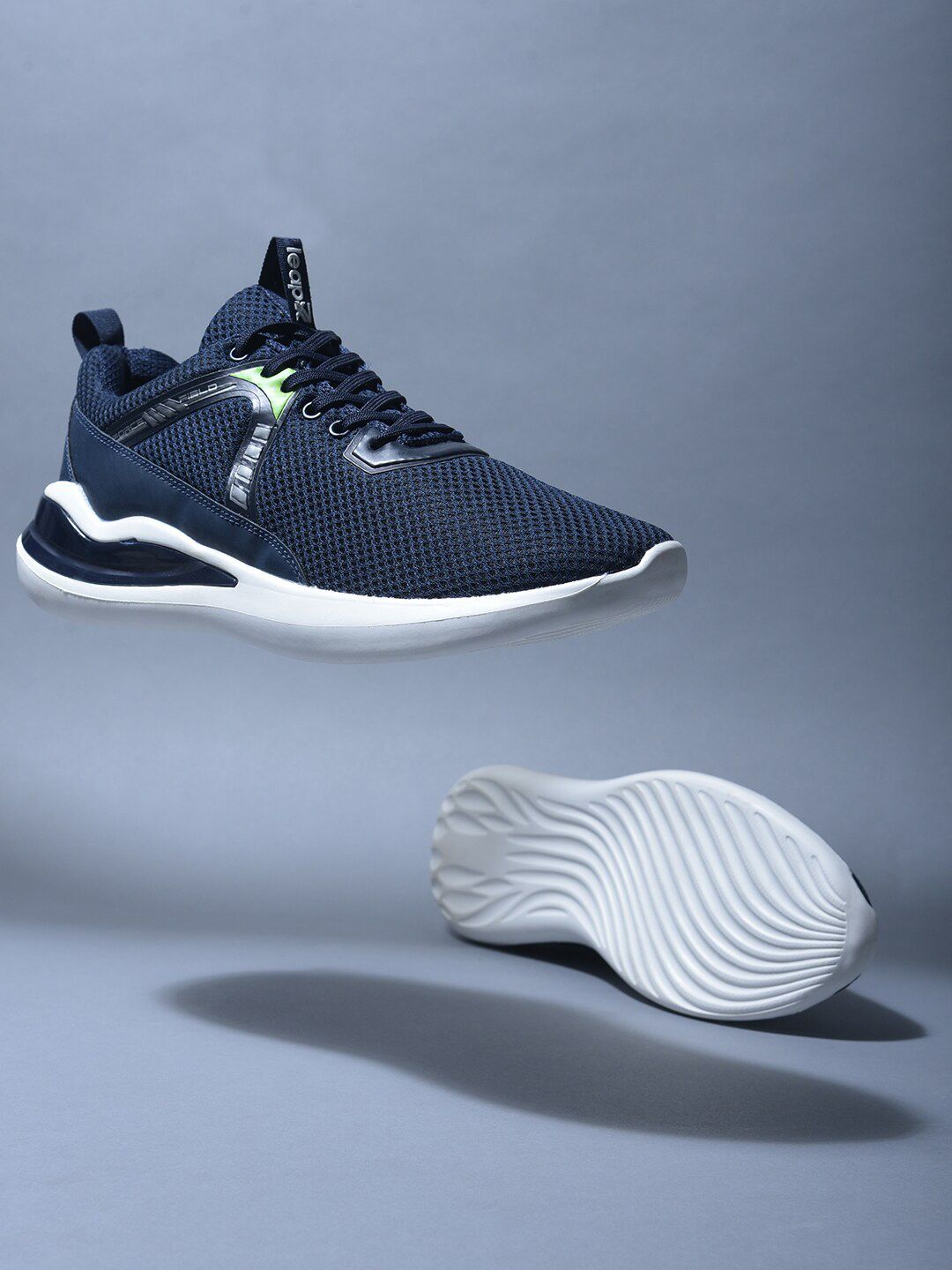 Liberty Men Blue Mesh Running Non-Marking Shoes