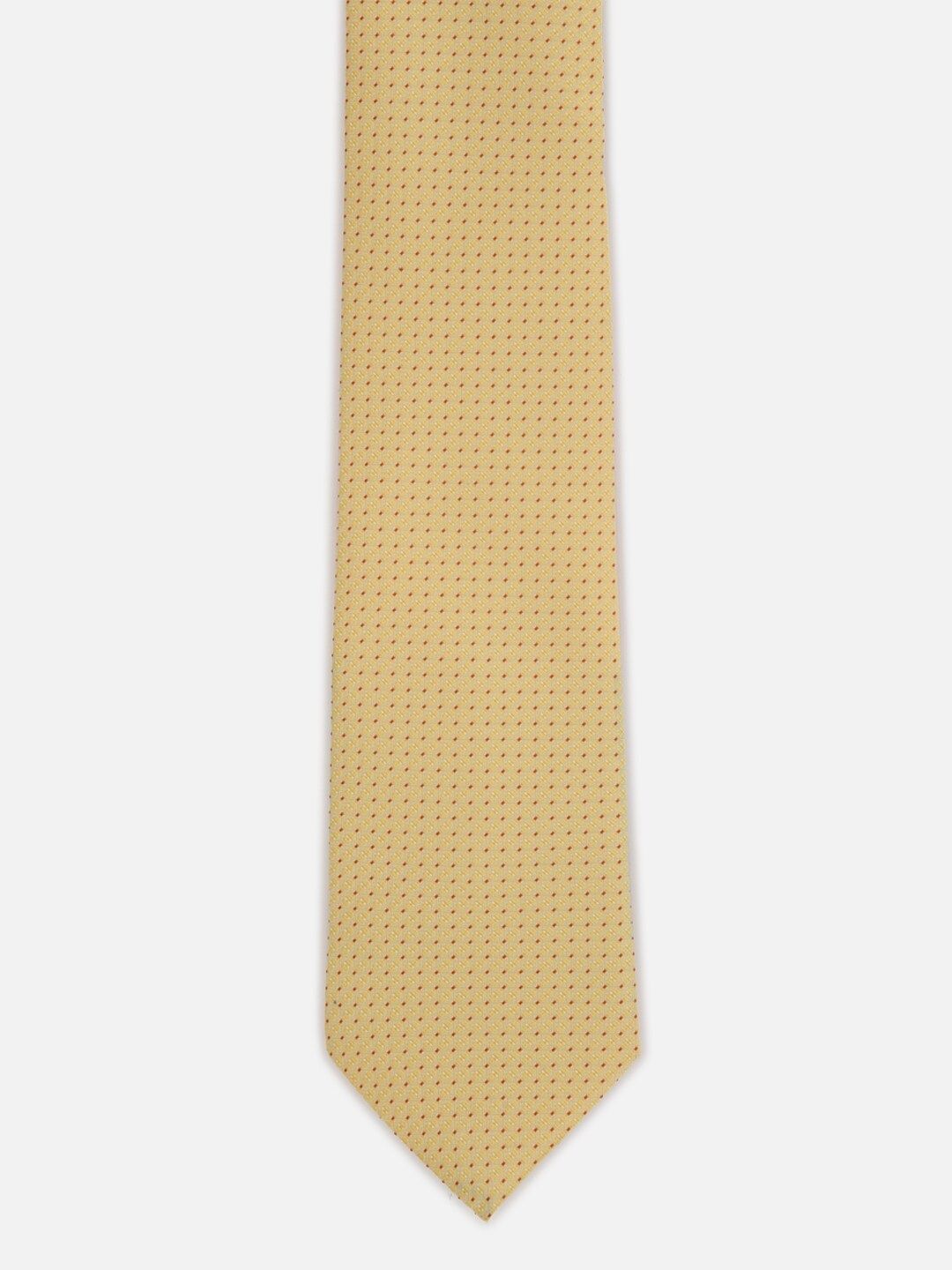 Van Heusen Men Yellow Printed Skinny Tie