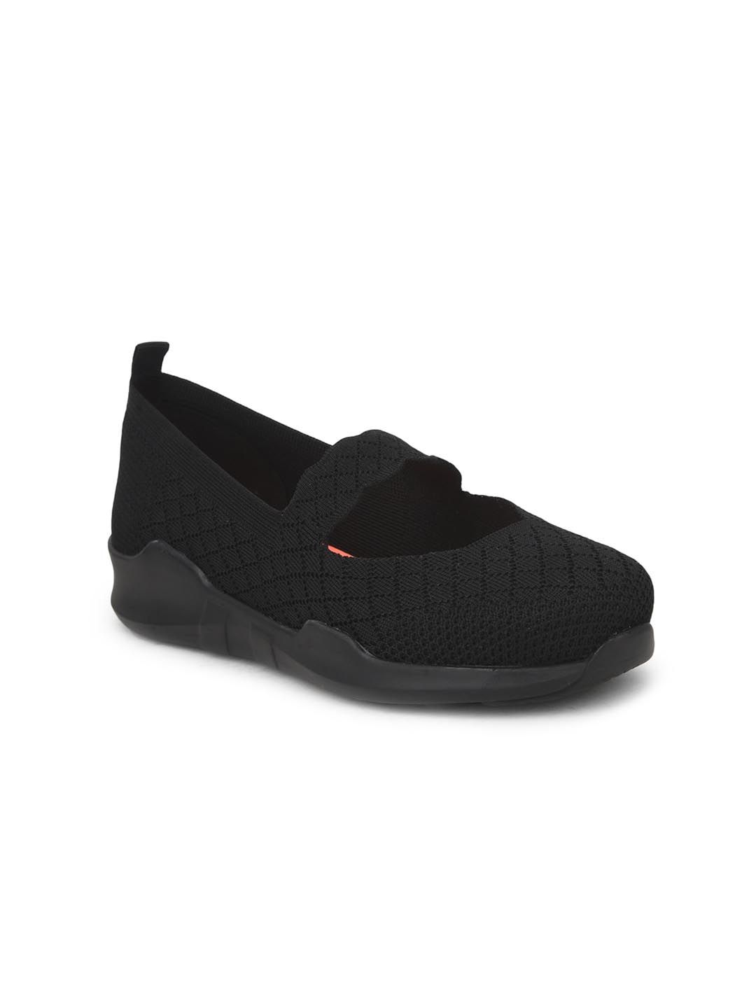 Liberty Women Black Slip-On Sneakers Price in India