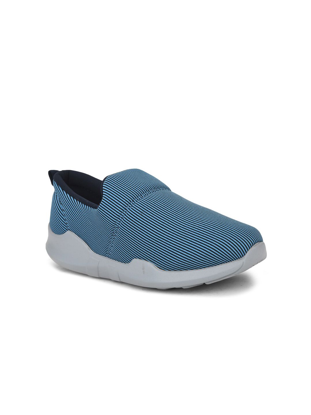 Liberty Women Blue Striped Slip-On Sneakers Price in India