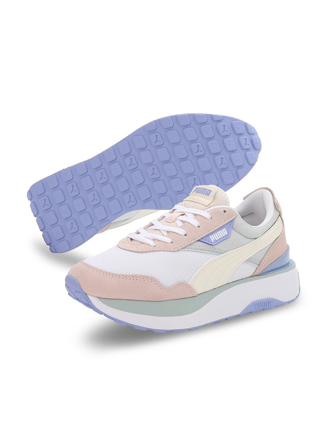 Puma Women Grey Cruise Rider Silk Sneakers Price in India