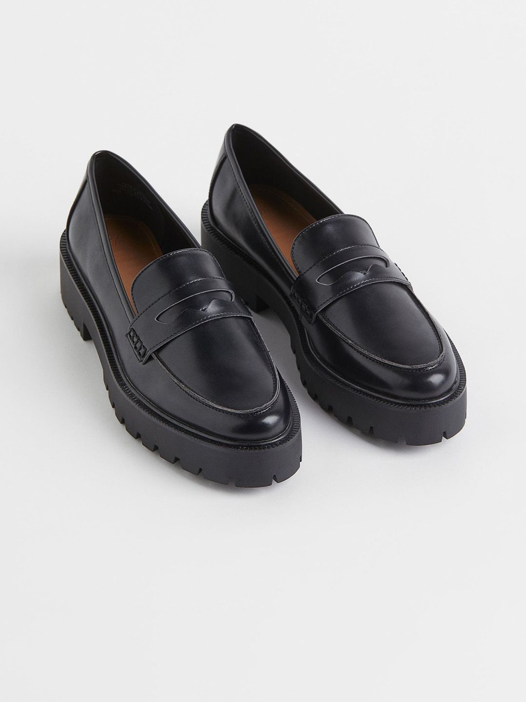 H&M Women Black Chunky loafers Price in India