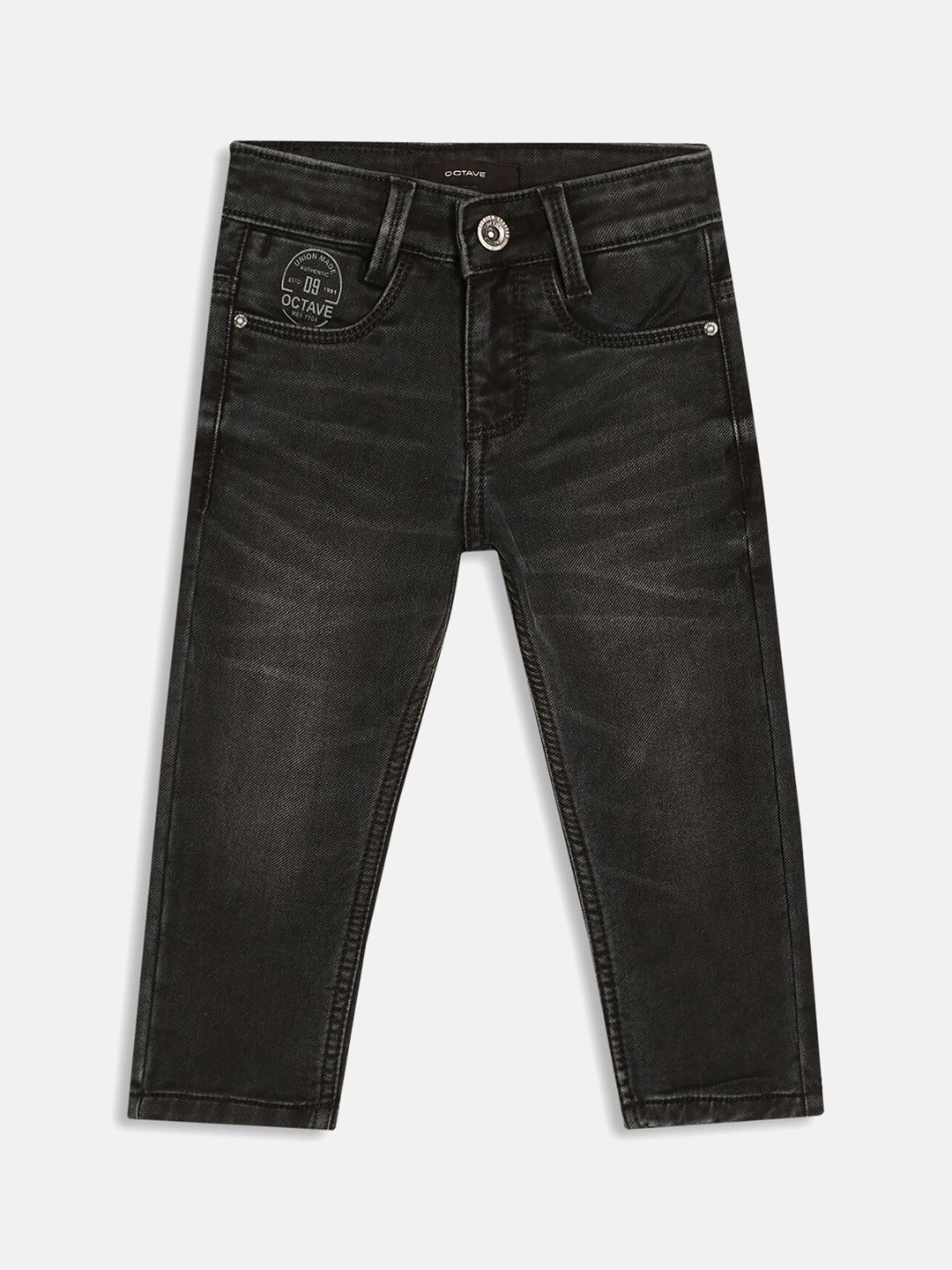 Octave Boys Light Fade Mid-Rise Cotton Jeans