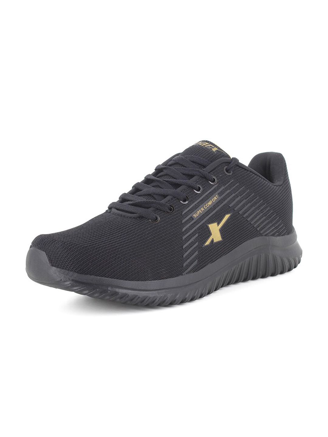 Sparx Men SM-778 Black Mesh Running Non-Marking Shoes