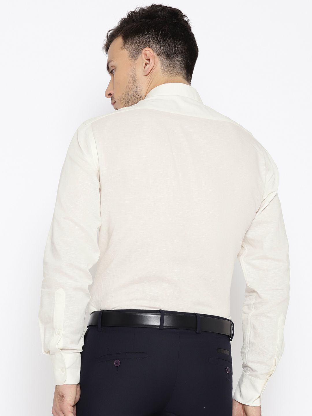 off white mens slim fit dress shirt Oskar Easy Care Dress Shirt for Tall Men in Bright White XL / Semi Tall / Bright White main image 0