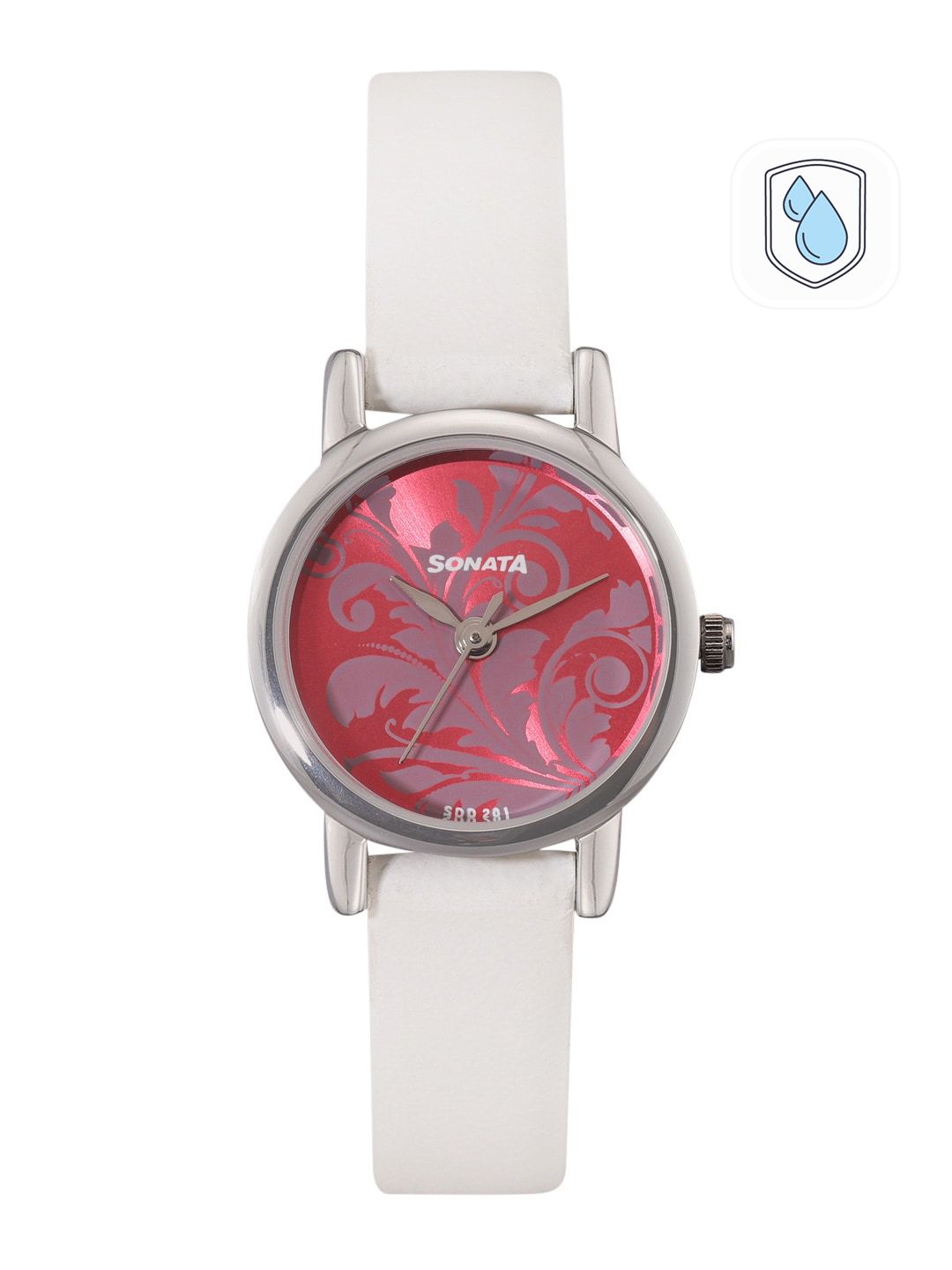 Sonata Quartz Analog With Pink Dial Watch For Women - Nt8976sl03w
