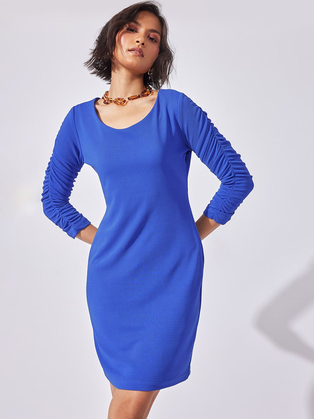 The Label Life Women Blue Sheath Dress Price in India
