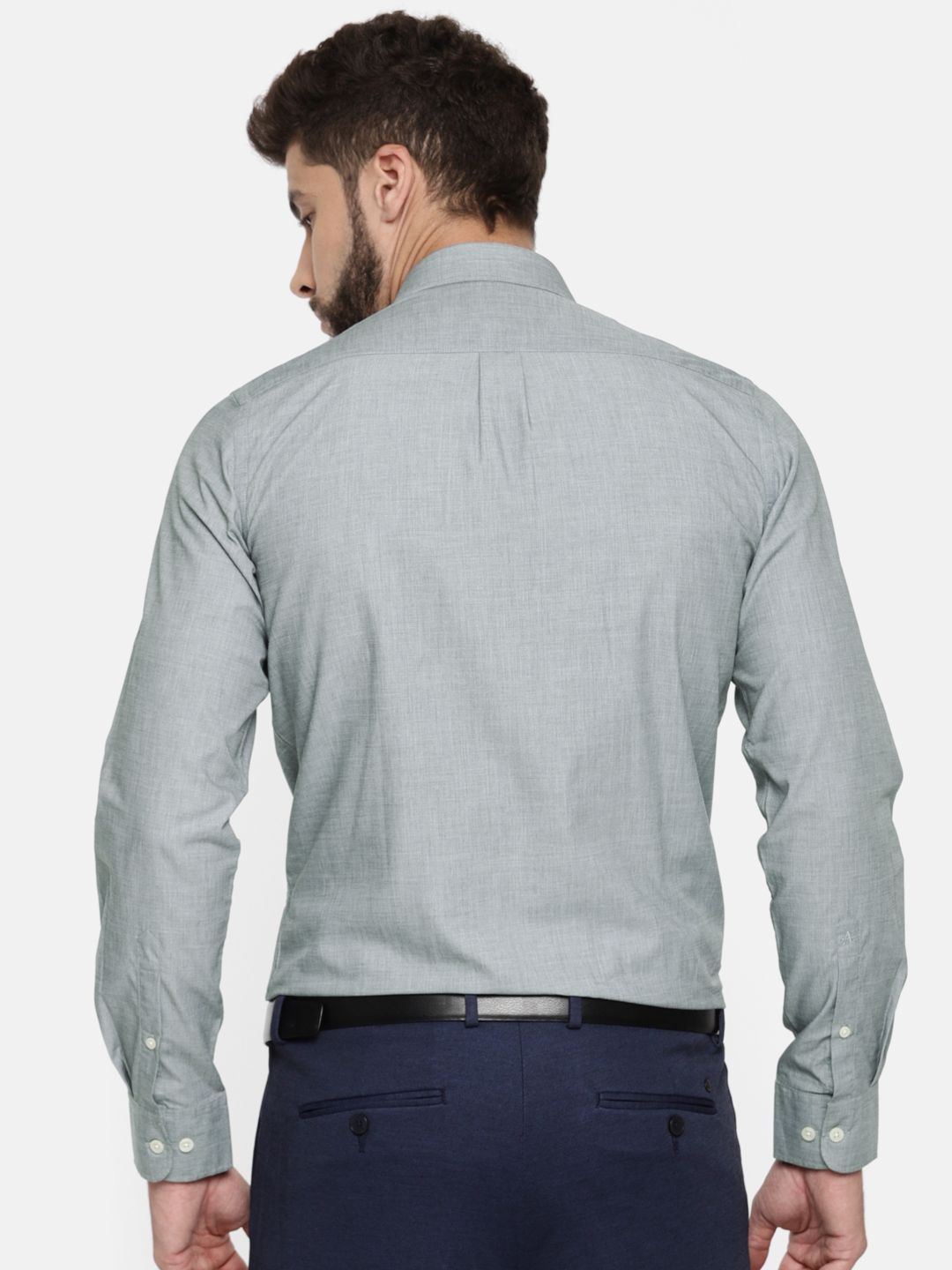 Buy Arrow Men Grey Regular Fit Self Design Formal Shirt - Shirts for Men  2078879 | Myntra