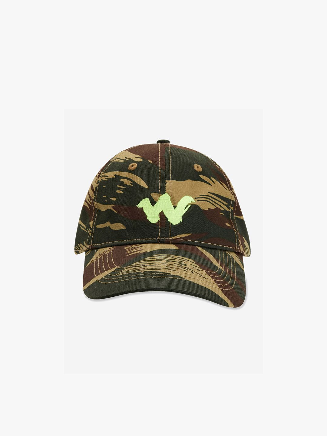 Buy Wildcraft Adults Olive Green & Beige Printed Cotton Baseball