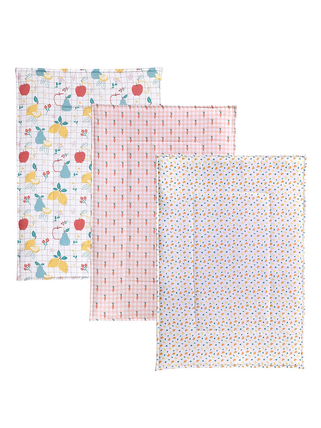 TIDY SLEEP Kids Set Of 3 Printed Cotton Waterproof Mattress Protector