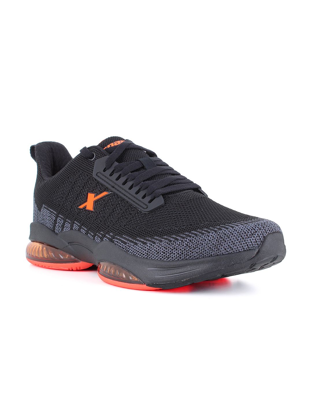 Sparx Men Black Mesh Running Non-Marking Shoes