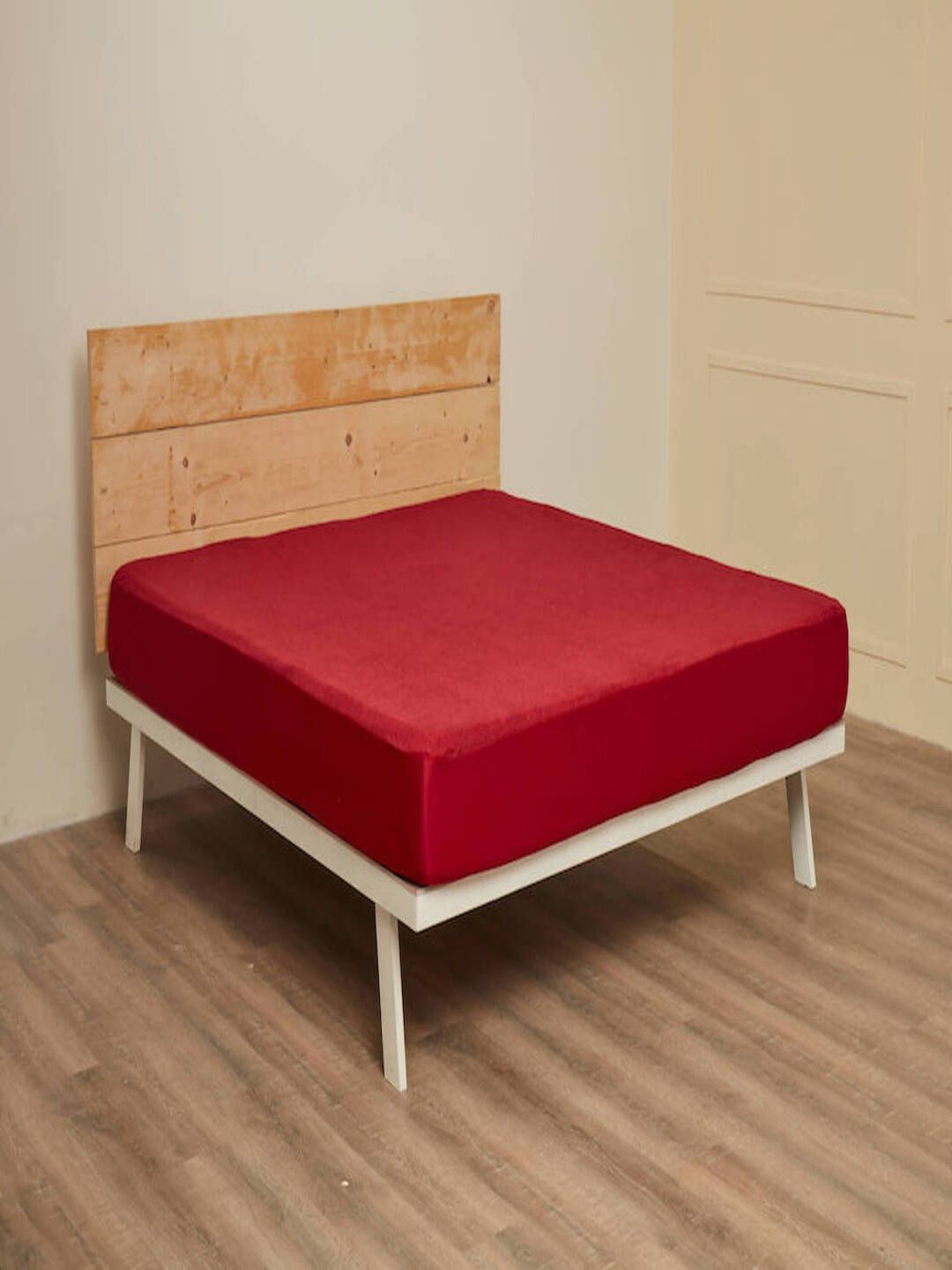 wakefit wakefit Maroon Cotton Single Waterproof Mattress Protector