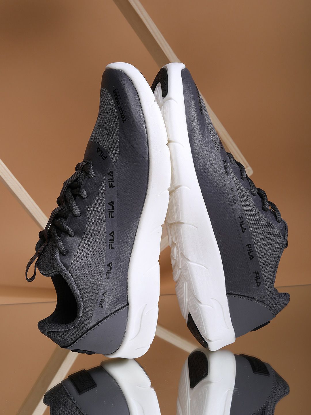 FILA Women Grey Lace Ups Sneakers Price in India