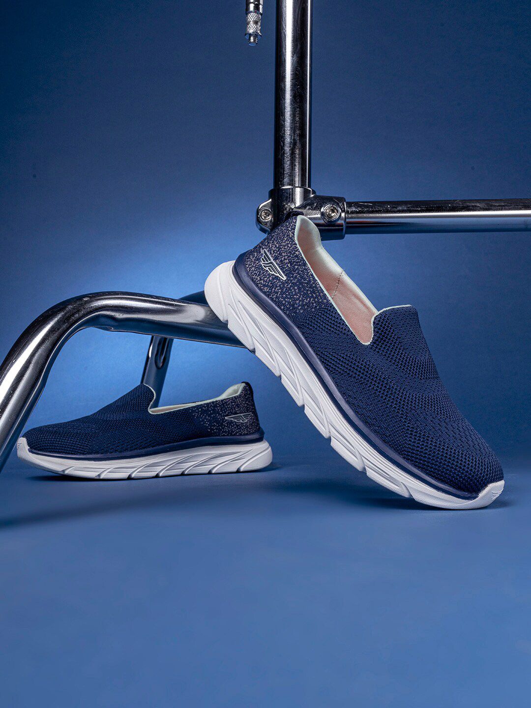 Red Tape Women Navy Blue Textile Walking Shoes Price in India