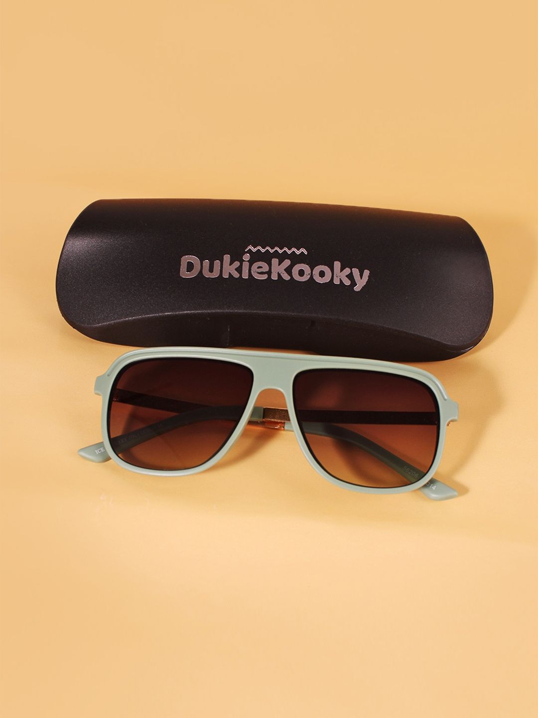 DukieKooky Unisex Kids Blue Lens & Blue Square Sunglasses with UV Protected Lens