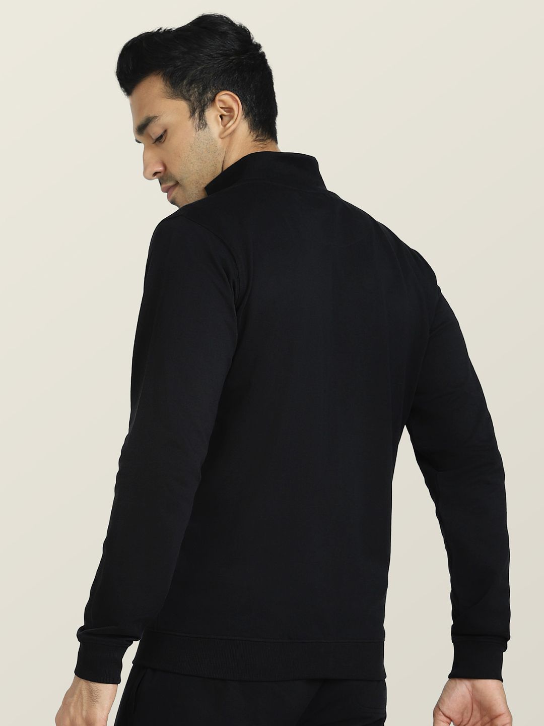 s_boy Buy XYXX Front-Open Mock Collar Cotton Sweatshirt - Jackets for