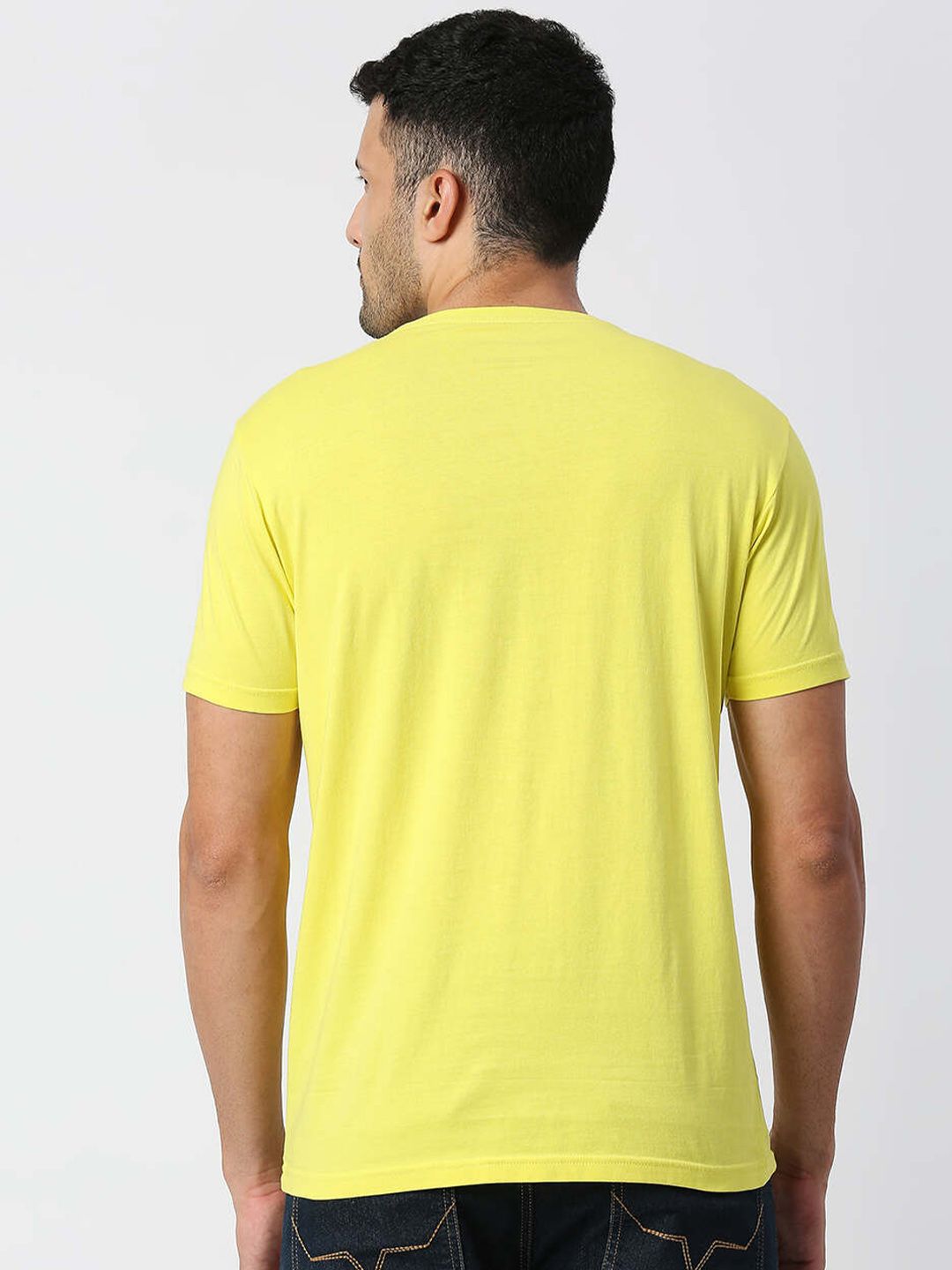 Buy Pepe Jeans Men Yellow Cotton Typography Printed T-shirt