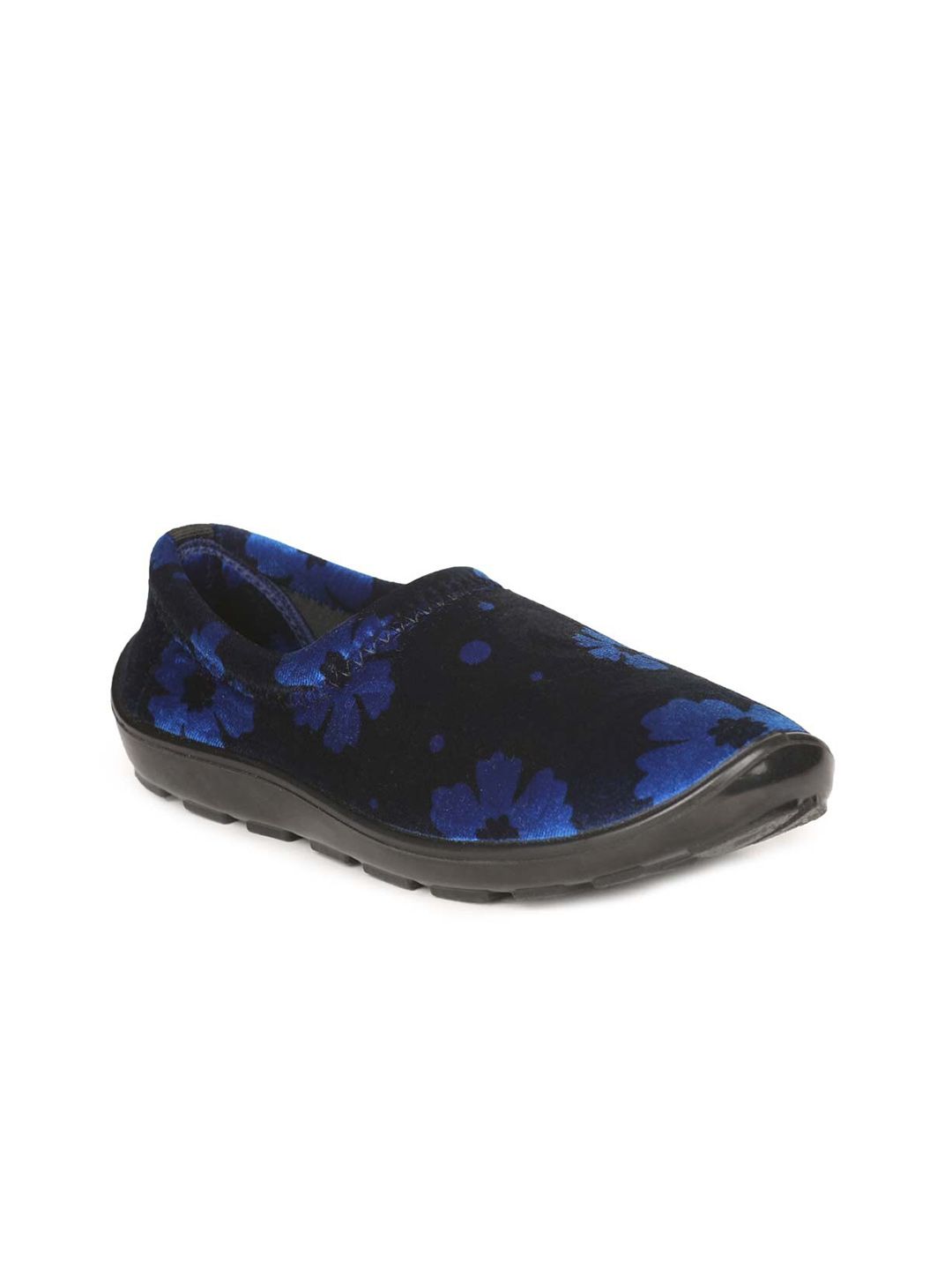 Paragon Women Blue Printed Slip-On Sneakers Price in India
