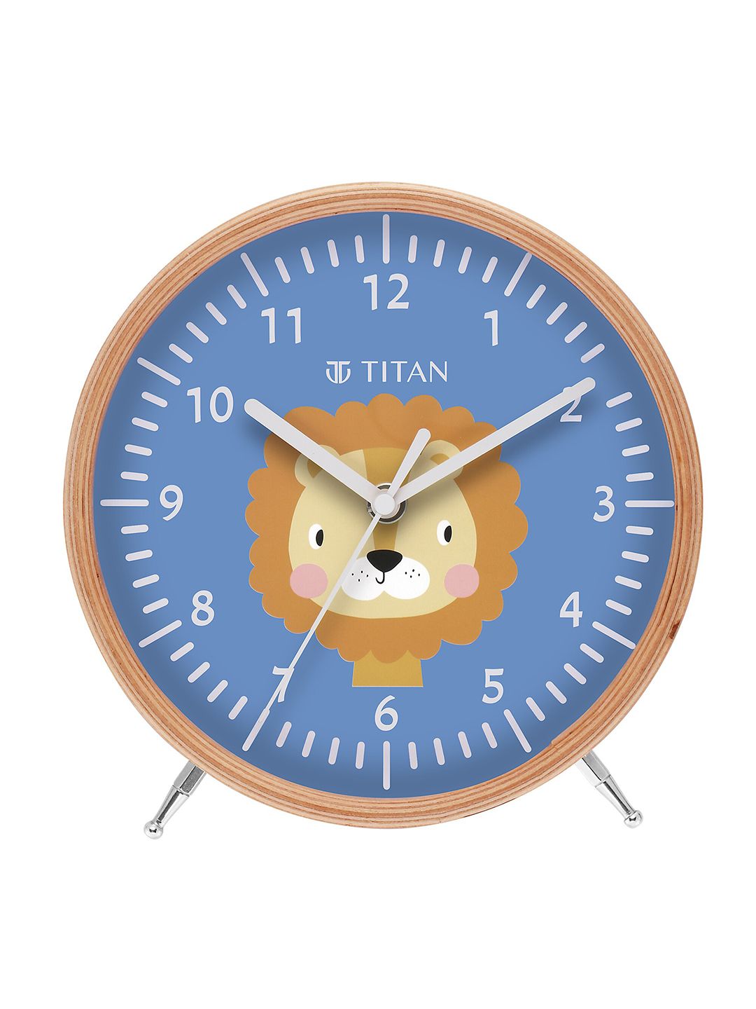 Titan Blue & White Printed Contemporary Wall Clock T0004WA02