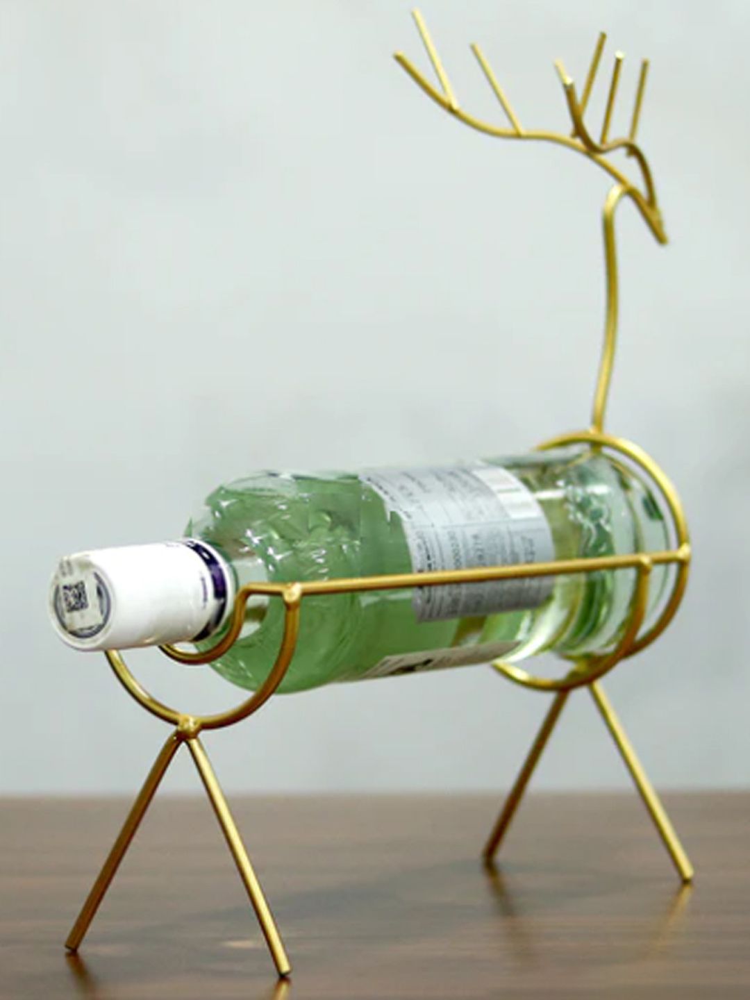 Buy BonZeaL Gold-Toned Deer Wine Bottle Holder Rack Stand - Wine