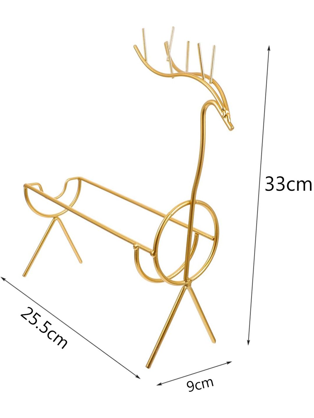 Buy BonZeaL Gold-Toned Deer Wine Bottle Holder Rack Stand - Wine