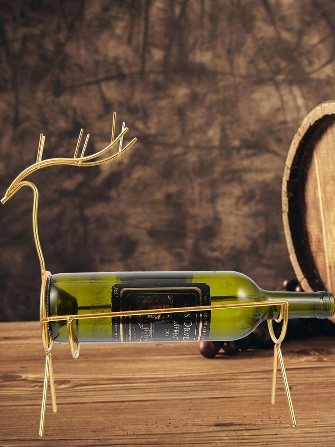 antique bottle rack 「HAND」 Buy BonZeaL Gold-Toned Deer Wine Bottle Holder Rack Stand - Wine