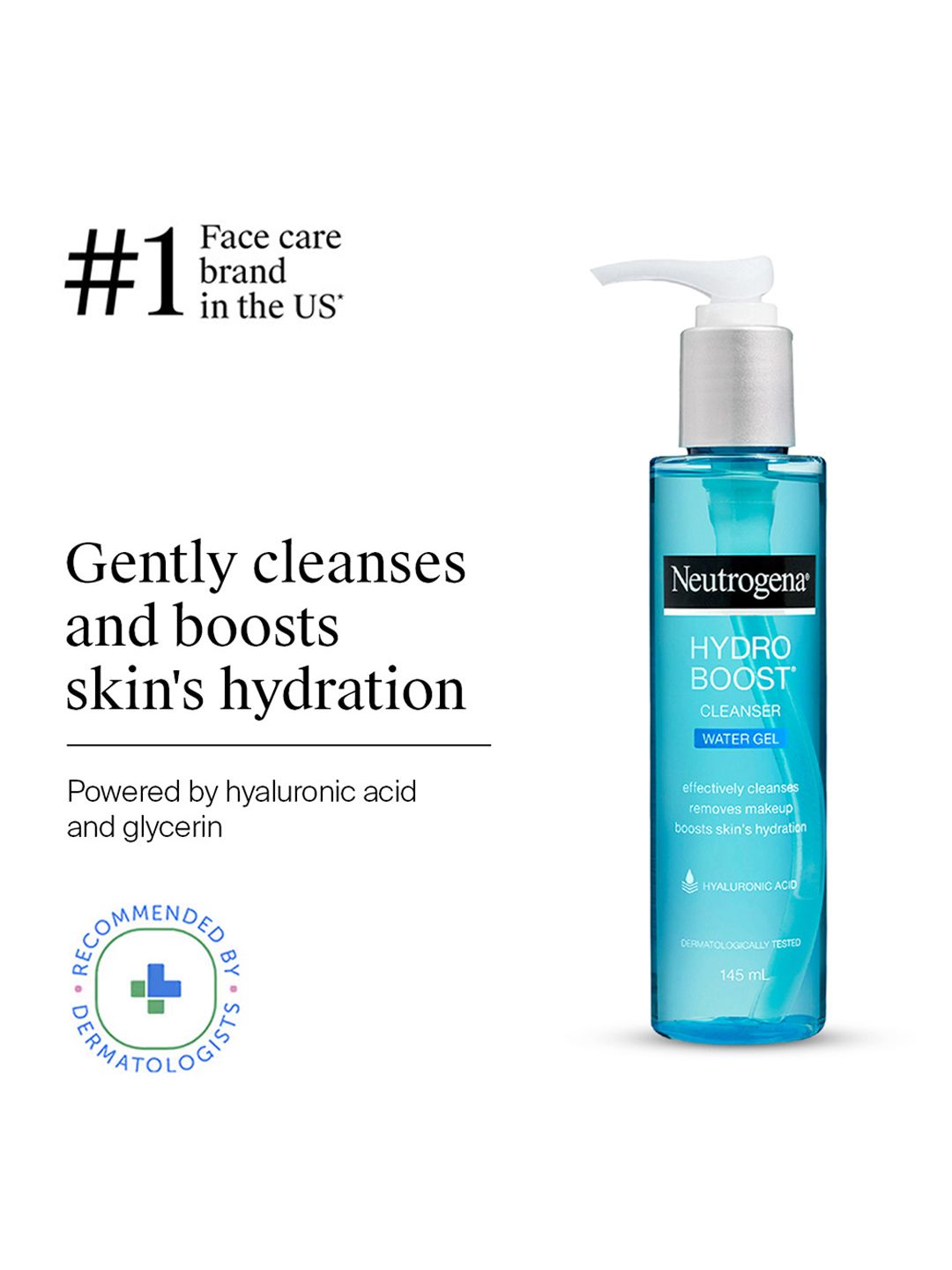 Neutrogena Neutrogena Hydro Boost Cleanser Water Gel with Hyaluronic Acid - 145 ml