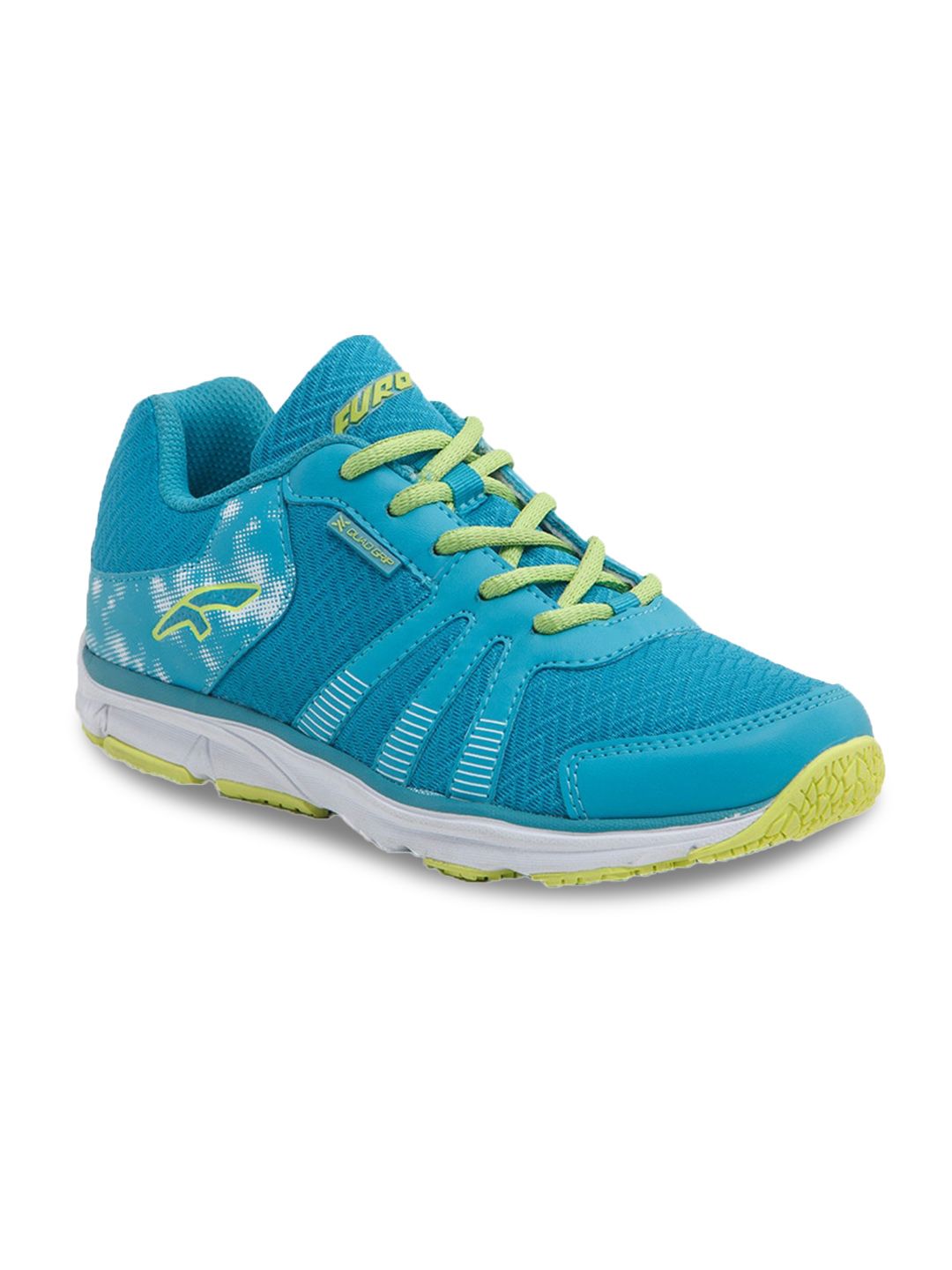 FURO by Red Chief Women Green Mesh Running Non-Marking Shoes Price in India