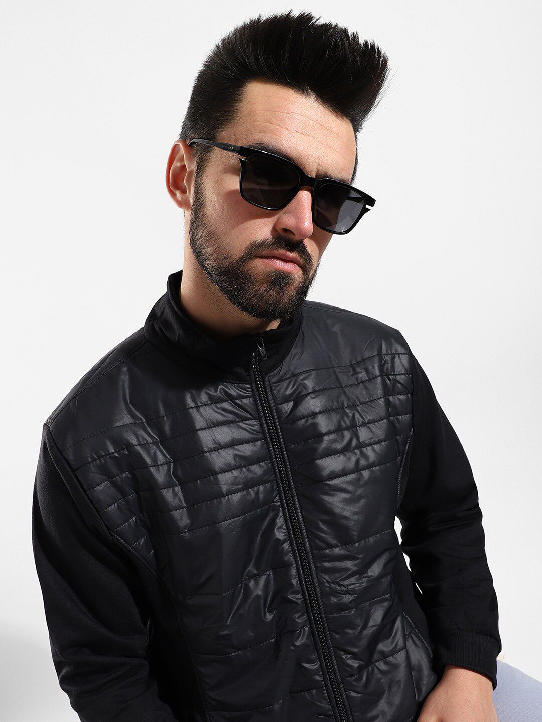 CAHOOT Men Black Windcheater Outdoor Bomber Jacket