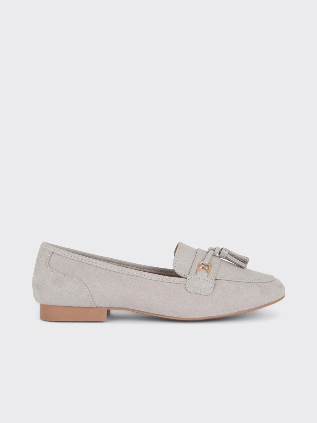DOROTHY PERKINS Women Grey Leather Loafers Price in India