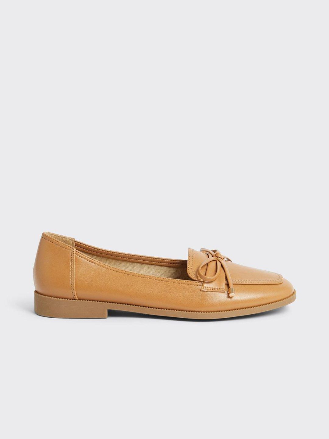 DOROTHY PERKINS Women Tan Bow Detail Loafers Price in India