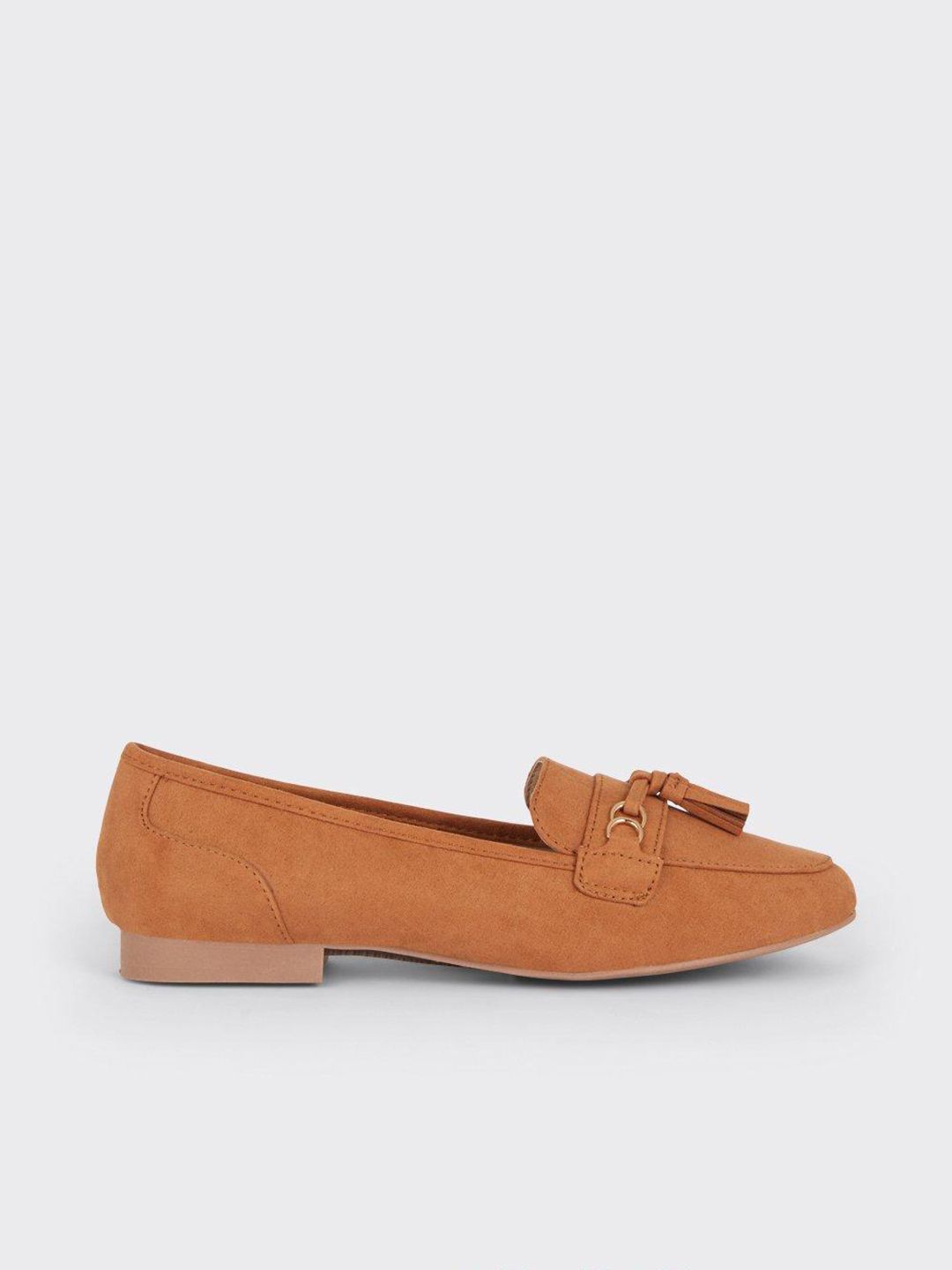 DOROTHY PERKINS Women Tan Leather Loafers Price in India