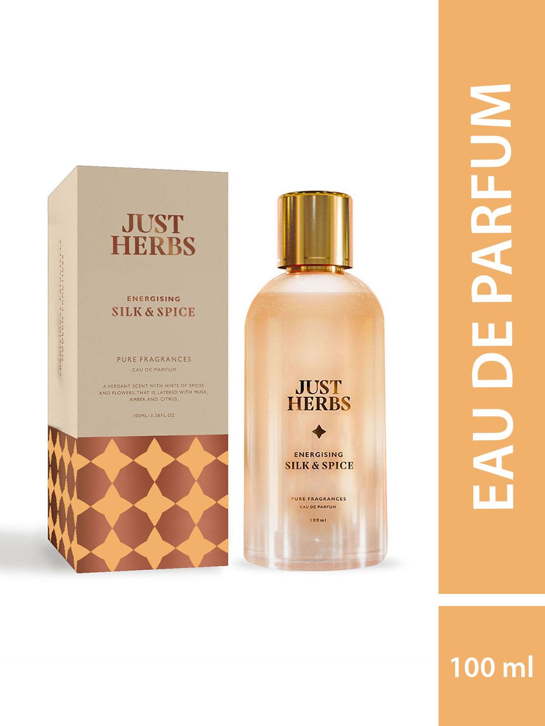 Just Herbs Energising Silk & Spice Longwearing Eau De Parfum - 100 ml