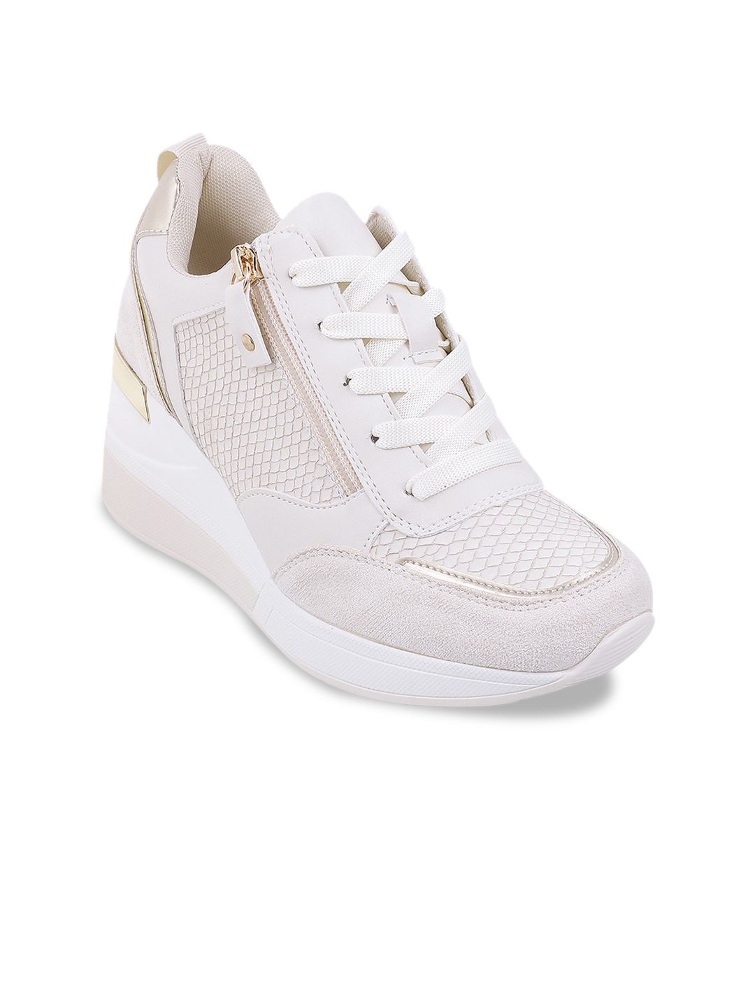 Metro Women White High-Top Sneakers Price in India