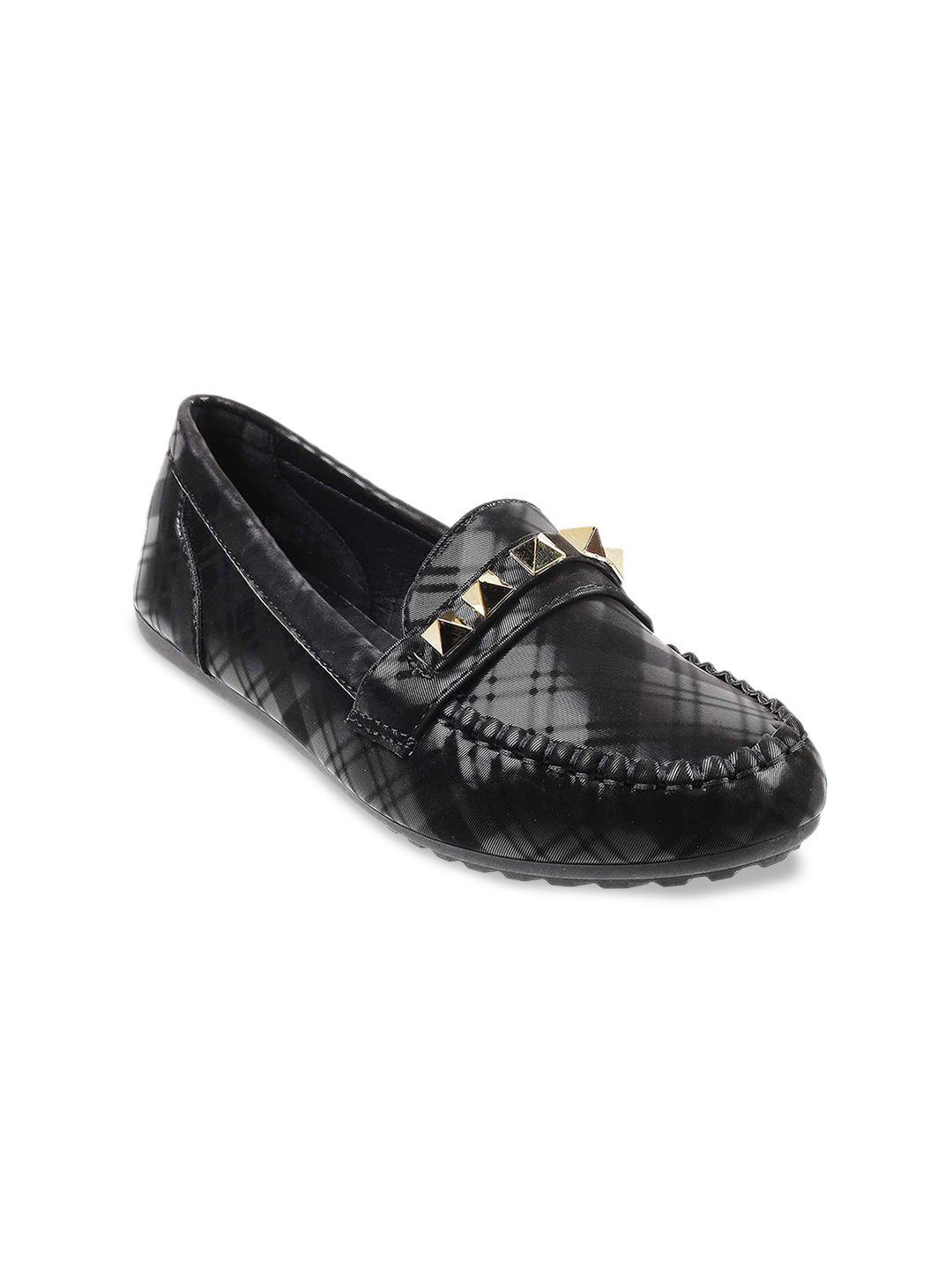 Mochi Women Black Ballerinas Flats