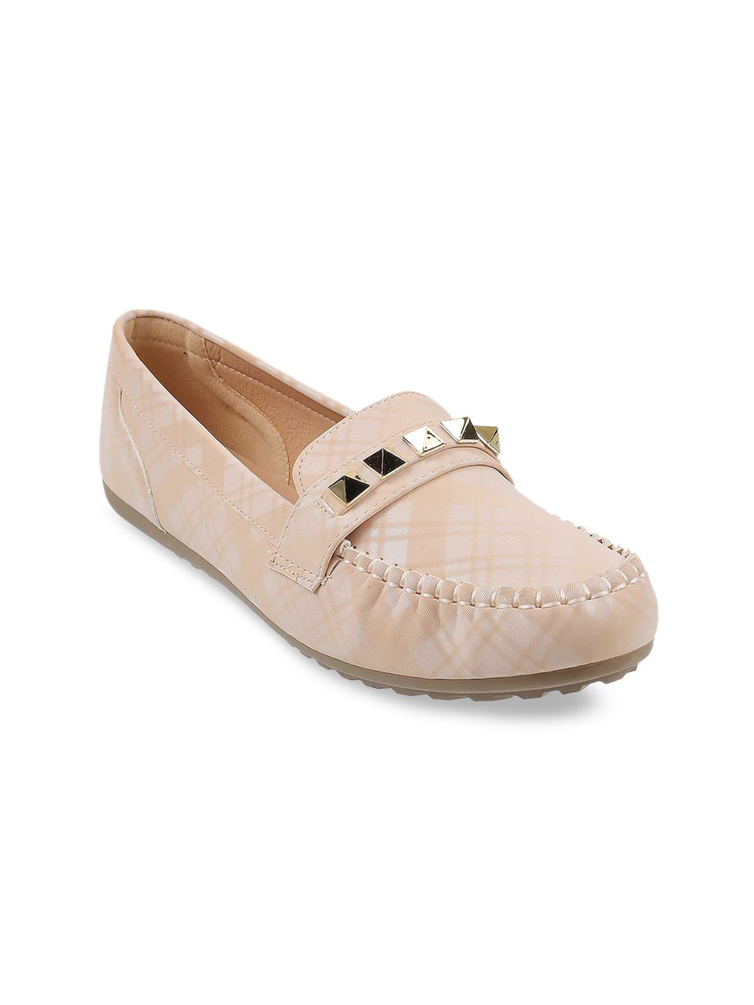 Mochi Women Peach-Coloured Ballerinas Flats