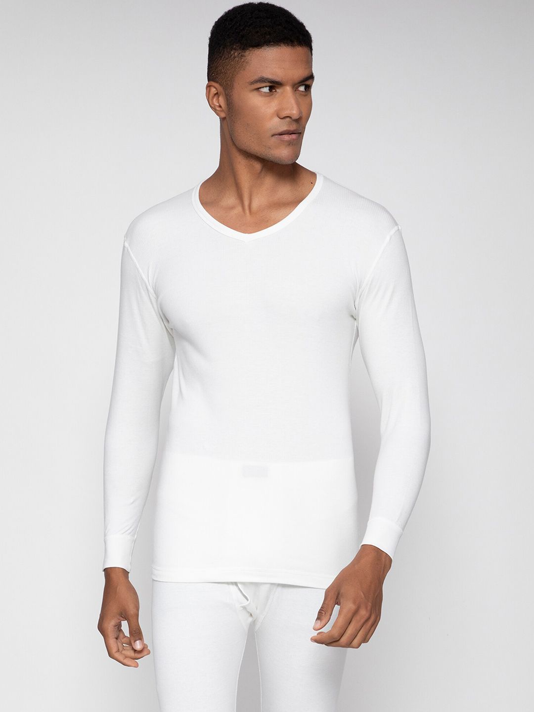 SPORTO Men White Ultima Thermal T-Shirt