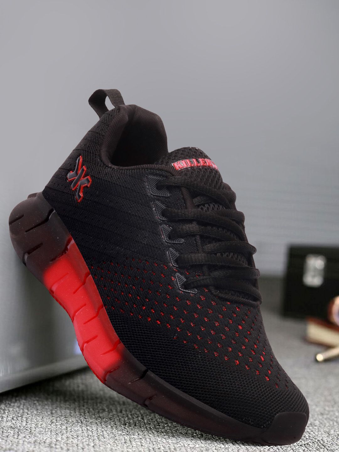 Buy Killer Men Navy Blue Solid Textile Running Sports Shoes