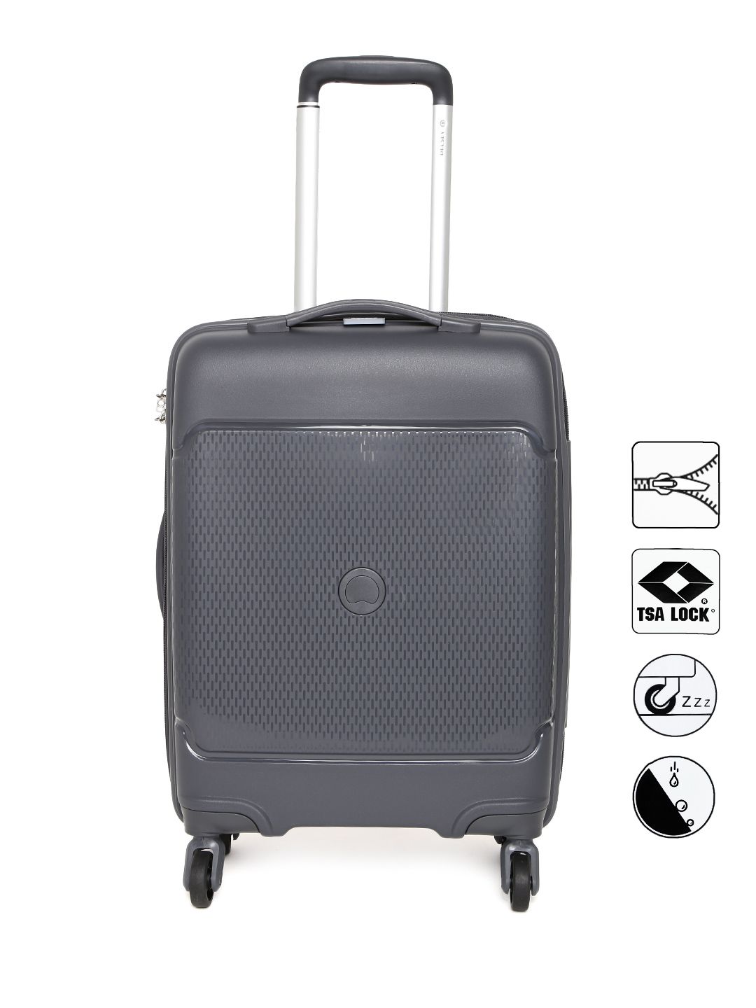 DELSEY Charcoal Grey Sejour Hard Cabin Trolley Suitcase Price in India