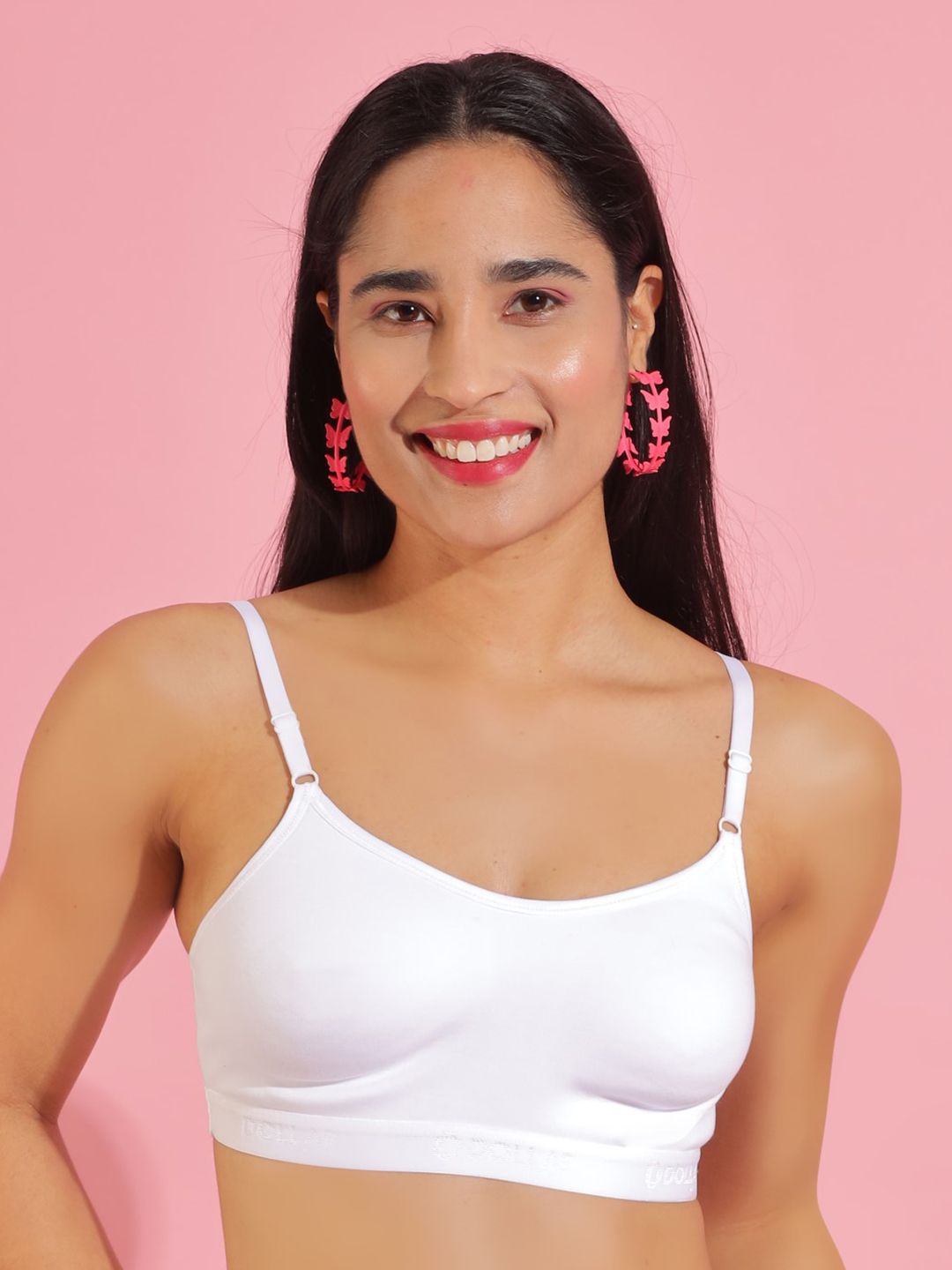 Dollar Missy Pack of 1  Cotton Wire-Free Beginers Bra DBG-4001-R3-WHT-PO1