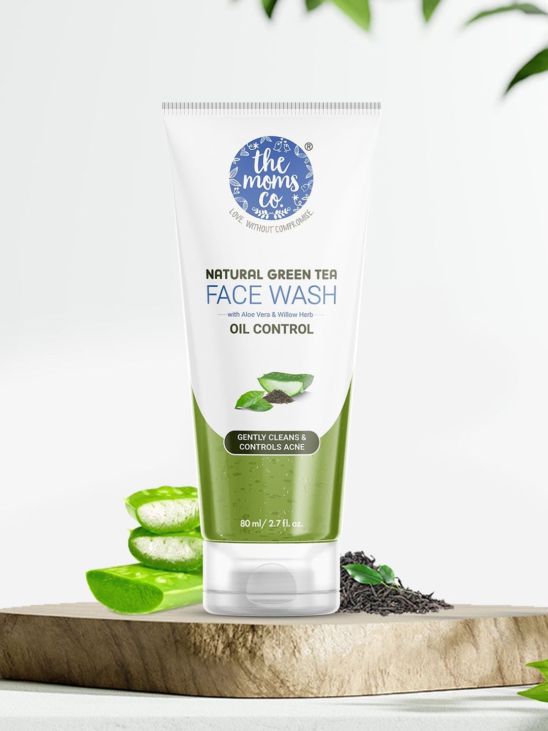 The Moms Co. White Natural Green Tea Face Wash 80ml