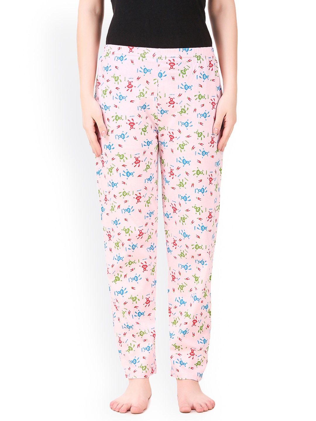 Masha Pink Printed Pyjamas PJ-A1-43 Price in India
